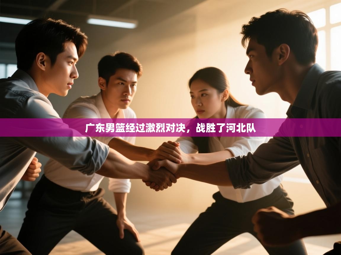 广东男篮经过激烈对决，战胜了河北队  第2张