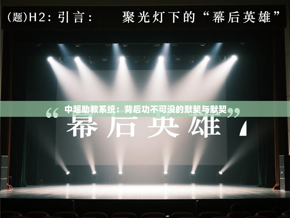 中超助教系统:背后功不可没的默契与默契